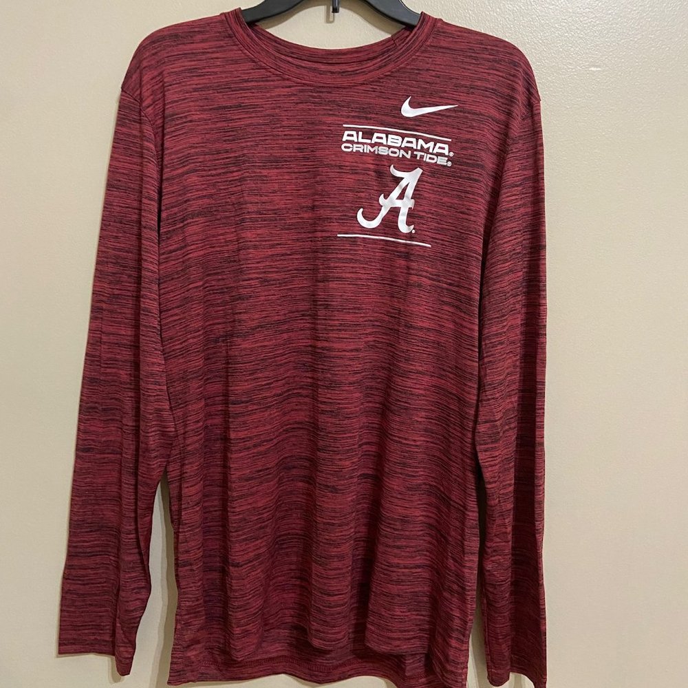 Nike Alabama Crimson Tide Football On-Field Sideline Player Shirt L DB8038-613